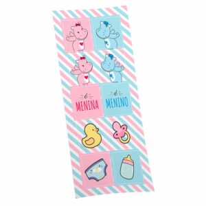 Adesivo Quadrado Chá Hipopótamo Bello Festas 8x30