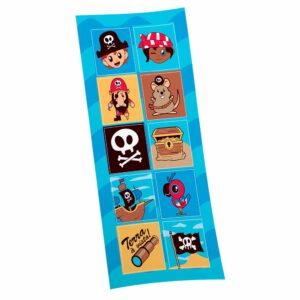 Adesivo Quadrado Pirata Bello Festas 8x30