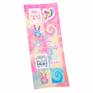 Adesivo Quadrado Tie Dye Bello Festas 8x30