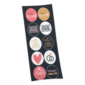 Adesivo Redondo Chá Bar Bello Festas 8x30