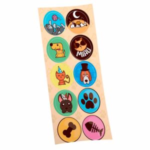 Adesivo Redondo Pets Bello Festas 8x30