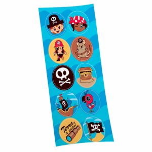 Adesivo Redondo Pirata Bello Festas 8x30