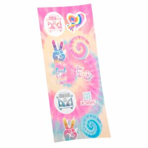 Adesivo Redondo Tie Dye Bello Festas 8x30