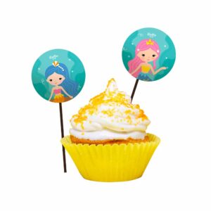 Bandeirinha Doce Festa das Sereias Bello Festas 8x8