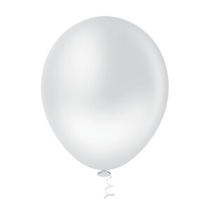 Balão Redondo Liso 9'' Branco Bello Festas 5x50