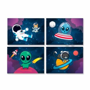 Cartaz Decorativo Astronauta Bello Festas 4x4