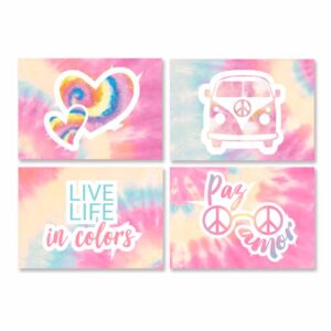 Cartaz Decorativo Tie Dye Bello Festas 4x4
