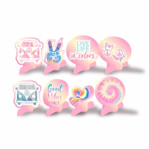 Decoração de Mesa Tie Dye Bello Festas 8x8