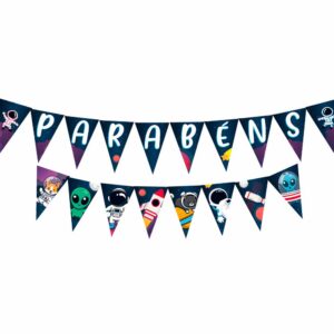 Faixa Decorativa Astronauta Bello Festas 8x1