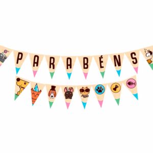 Faixa Decorativa Pets Bello Festas 8x1