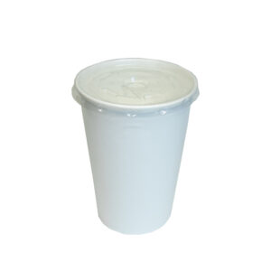 Kit Copo de papel brilho 480mL + tampa reta 9×10