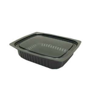 Kit Tampa Pote PET Retangular 500mL 12×10