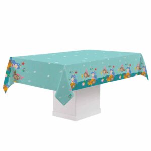 Toalha Plástica Festa das Sereias Bello Festas 4x1