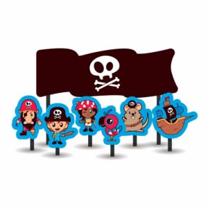 Topo de Bolo Pirata Bello Festas 8x7