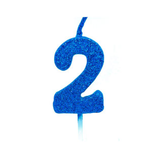 Vela Pick Premium Número 2 Azul Bello Festas 10×1