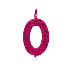 Vela Pick Premium Número 0 Pink Bello Festas 10×1