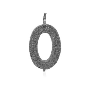Vela Pick Premium Número 0 Prata Bello Festas 10×1