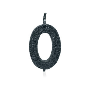 Vela Pick Premium Número 0 Preto Bello Festas 10×1
