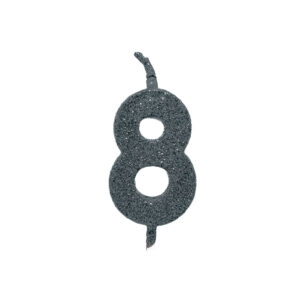 Vela Pick Premium Número 8 Preto Bello Festas 10×1