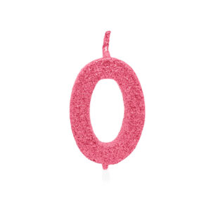 Vela Pick Premium Número 0 Rosa Claro Bello Festas 10×1