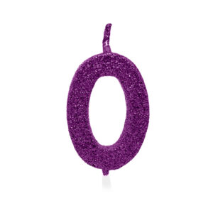 Vela Pick Premium Número 0 Roxo Bello Festas 10×1