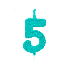 Vela Pick Premium Número 5 Tiffany Bello Festas 10×1