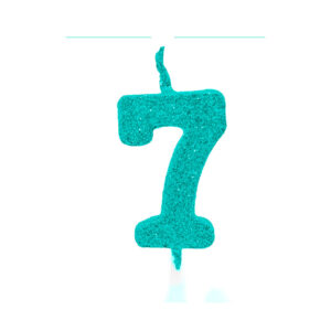 Vela Pick Premium Número 7 Tiffany Bello Festas 10×1