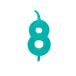 Vela Pick Premium Número 8 Tiffany Bello Festas 10×1