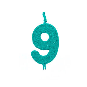 Vela Pick Premium Número 9 Tiffany Bello Festas 10×1
