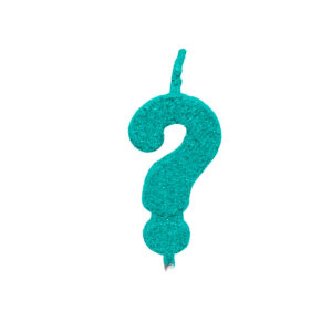 Vela Pick Premium Interrogação Tiffany Bello Festas 10×1