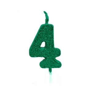Vela Pick Premium Número 4 Verde Bello Festas 10×1
