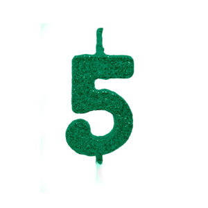Vela Pick Premium Número 5 Verde Bello Festas 10×1