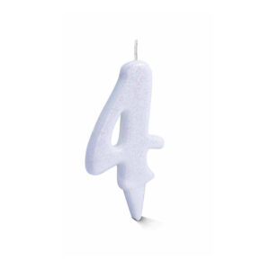 Vela Estilo 4 Branco Bello Festas 10x1