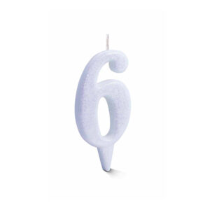 Vela Estilo 6 Branco Bello Festas 10x1