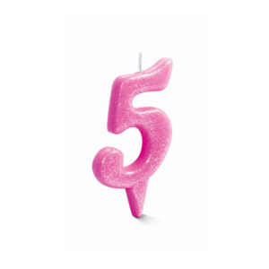 Vela Estilo 5 Rosa Bello Festas 10x1