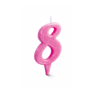 Vela Estilo 8 Rosa Bello Festas 10×1