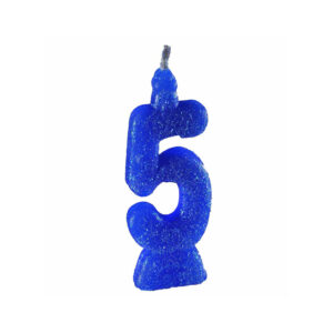 Vela Super 5 Azul Bello Festas 10x1