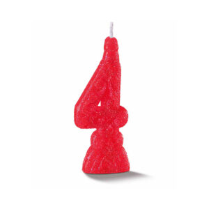 Vela Super 4 Vermelha Bello Festas 10x1