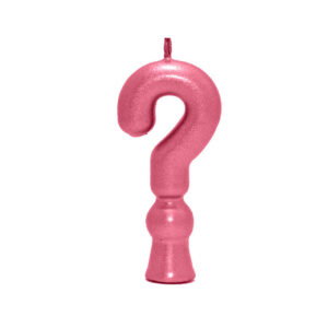 Vela Perolada Interrogação Vinho Bordô Bello Festas 10×1